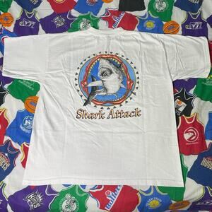 Vintage Y2K Shark Attack Jaws Cabo San Lucas Mexico Destination Tee